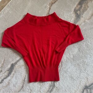 Express Bold Red Knit Sweater XXS